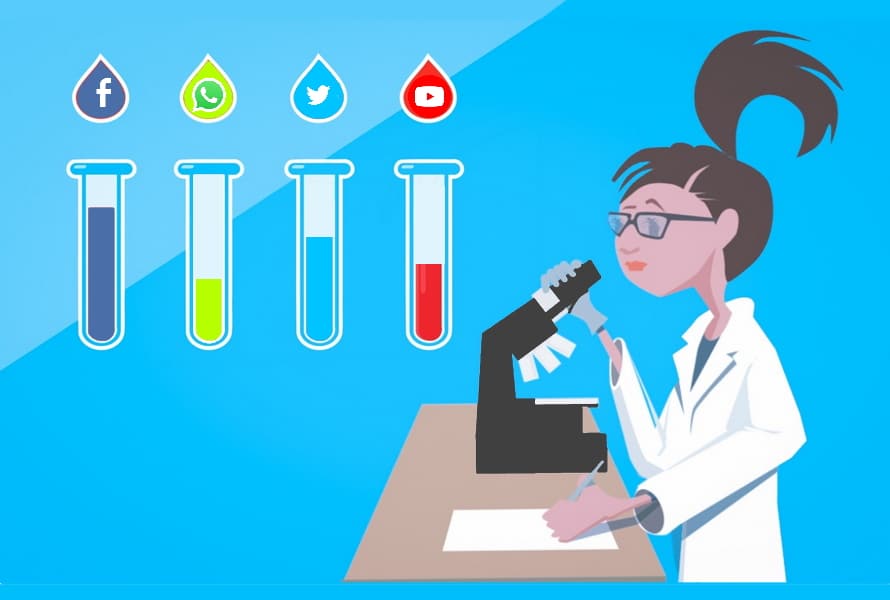 Illustration sant&eacute; r&eacute;seaux sociaux